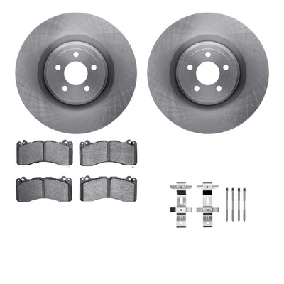 For Ford Mustang 15-23 R1 Concepts WFUH1-99170 Front Brake Kit w Optimum Pads - Imagem 1 de 3