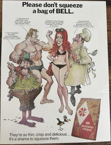 Book Clipping Photo Bell Potato Chips 1972 Print Ad - Picture 1 of 1