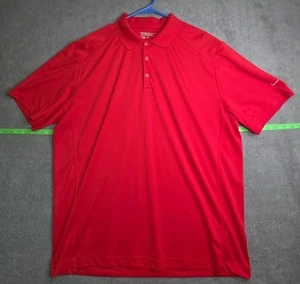Nike Golf Tour Performance Polo Shirt Men's XL Red Dri-Fit 3 Button Placket - Picture 1 of 8