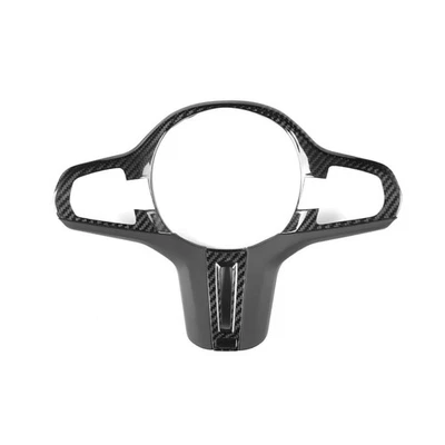 Tapicería de fibra de carbono del volante para BMW G30 G31 G32 G11 G12 G01 G02 2018-2019 Foto 1 de 4