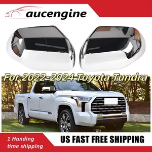 Pair Door Mirror covers W/Rear View Side Fits For 2022-2024 Toyota Tundra 3.4L - Picture 1 of 7