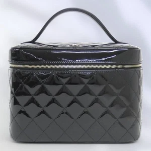 Chanel Timeless Classic Line Patent Leather Bag Black/Gold Used - Picture 1 of 6