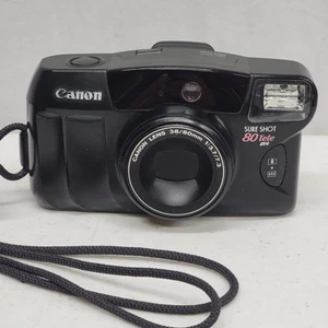 Canon Sure Shot 80 Tele Date analoge Kompaktkamera Vintage - getestet & funktioniert - Bild 1 von 8