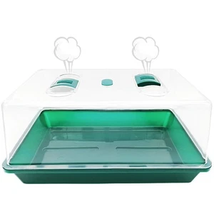Propagator with Humidity Vents Domes,Heavy Duty Growing Tray Mini Greenhouse ... - Picture 1 of 7