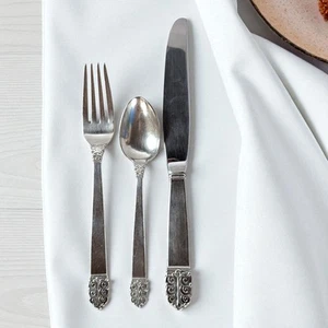 Northern Lights International Sterling Flatware 3 pc plate setting - Picture 1 of 11