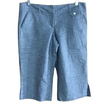 Tracy Evans Limited Womens Gauchos Capris Dress Pants Wide Leg Gray Size 13 - Image 1 of 4