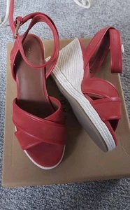 Radley Ladies Sunbeam Wedge Sandal Size 5 Uk 38 EU Rust BNIB - Picture 1 of 12