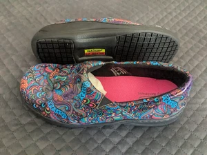 Laforst Rachel Womens Slip Resistant Work Clog Boho Paisley Print Size 9 - Picture 1 of 15