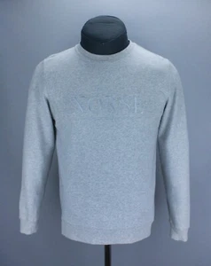 NORSE PROJECTS Vagn Sweatshirt Mens Gray Logo-Print Size S 100% Cotton - Picture 1 of 15