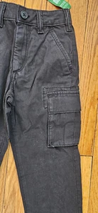 Gap Kids Twill Cargo Pants Charcoal Black 6 Slim - Picture 1 of 18