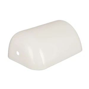 White Glass Bankers Lamp Shade Replacement Cover Or Bankers Desk Lamp Shade ... - Picture 1 of 9
