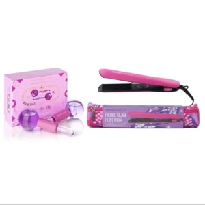 Almost Famous Beauty Bundle - Cryo Globes & Travel Flat Iron Set - Picture 1 of 6