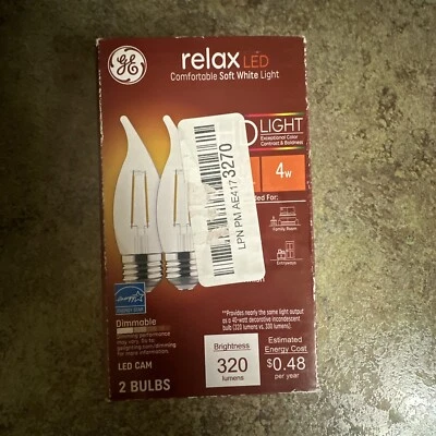 Relax HD Decorative LED Light Bulbs, Soft White, Clear, Dimmable, 300 Lumens - Image 1 of 2