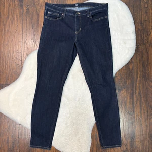 GAP Skinny Jeans 31 Legging Dark Wash Stretch Mid-Rise Blue Women's - Picture 1 of 12