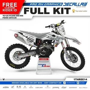 HUSQVARNA FC TC FS 2019 2020 durable MX Graphics Decals Stickers Decallab - Picture 1 of 3
