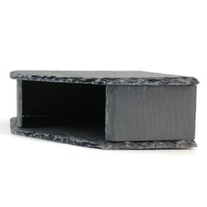 Corner SLATE Cave Stone Rock for Bristlenose Pleco AQUARIUM Fish Tank Vivarium - Picture 1 of 6