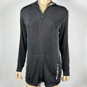 Chico’s Travelers Women’s Size 0 (Small) Slinky Full Zip Hooded Jacket - Picture 1 of 7