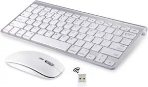 Wireless Desktop Keyboard and Mouse KS-800 for MACBOOK / IMAC / Windows (UK) - Picture 1 of 8