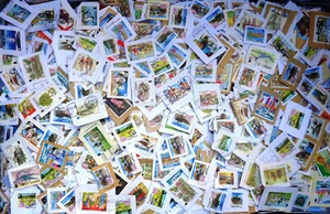 JERSEY MIXED STAMPS on paper mixture/kiloware 1 lb.(454 grams) B3 - Picture 1 of 1