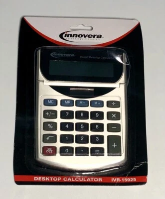 Innovera Technology Essentials 8 Digit Desktop Calculator IVR-15925 New Sealed - Image 1 of 4