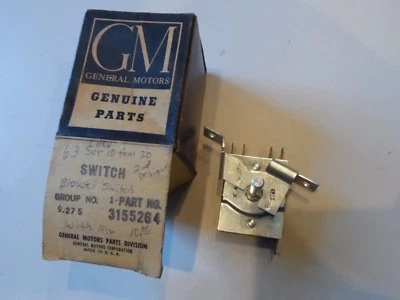 Interruptor soplador aire acondicionado NOS 61 62 63 Chevy Cool Pack segundo diseño Hot Rod 3155264 02AC5  Foto 1 de 4