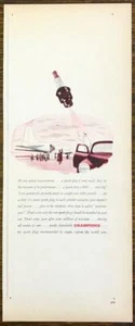 1952 Champions Spark Plugs PRINT AD Wife Picking Up Husband Airport - Picture 1 of 1