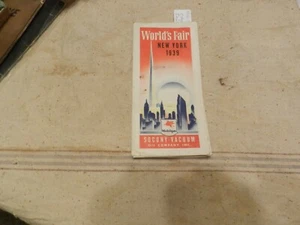 Vintage 1939 Socony worlds fair map  INV A - Picture 1 of 2
