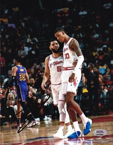FRED VANVLEET signed (HOUSTON ROCKETS) basketball 8X10 photo PSA/DNA AN39898 - Picture 1 of 1