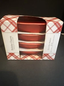 Holiday Charm Porcelain 6x1.2in Oval Mini Bakers Set of 4 - Picture 1 of 3