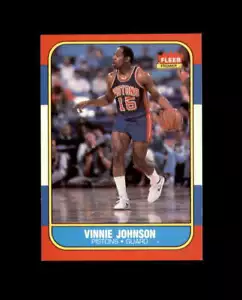 1986-87 Fleer #56 Vinnie Johnson MINT Pistons Break 4 - Picture 1 of 4