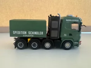 WSI truck models, Scania R Highline 8X4 + Ballast Box, SCHINDLER & SCHLACHTER - Picture 1 of 13