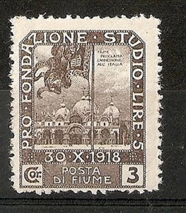 1919 FLUSS PLEBISZIT 3 COR POSTFRISCH ** - RR7599 - Bild 1 von 1