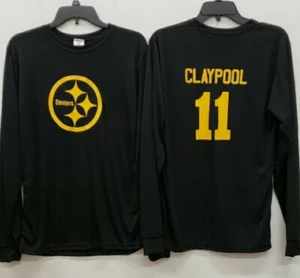 01204 MENS Pittsburgh Steelers CHASE CLAYPOOL Long Sleeve POLYESTER Jersey Shirt - Picture 1 of 1