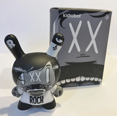 Dunny 3” Le Dead Plastique Vinyl Figure by Mc Bess & Box Rock N' Roll Pirates  - Image 1 of 2