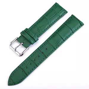 10mm-24mm Vintage Pattern Strap Bracelet Cowhide Leather Watch Band Metal Buckle - Picture 1 of 19