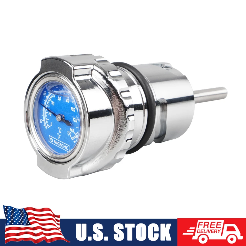 Anodized Oil Dipstick & Temperature Gauge For Harley Sportster 1200 Low XL1200L - Image 1 of 4