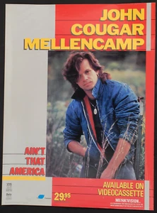 JOHN COUGAR MELLENCAMP 'Ain't That America' Video Release promotional poster - Picture 1 of 6