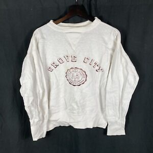 Vintage 1940s Grove City College V-neck Sweatshirt