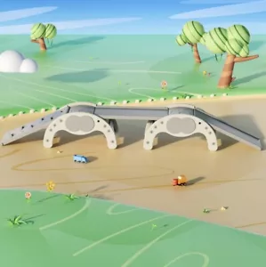 Scivolo Arrampicata Interno Bambini 2 Telaio Arrampicata + 2 Piastre Scorrevoli Bianco - Foto 1 di 6