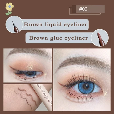 Double-ended Eyeliner Cosmetics Waterproof Eyeliner Long Lasting Smooth wi - Image 1 of 4