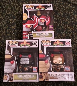 Funko-Megazord 497, Dragonzord 534,535-6" Pop set- Mighty Morphin Power Rangers - Picture 1 of 6