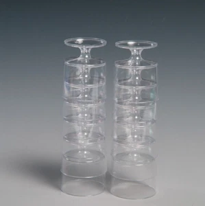 60ml Reusable Plastic Wine Glasses Goblets Toasting Party Wedding Events Clear - Picture 1 of 6