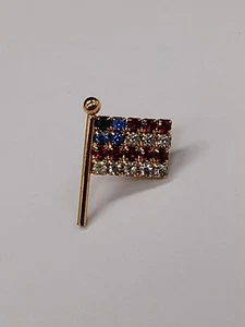 Pin de solapa pequeña bandera patriótica brillante de Estados Unidos - Imagen 1 de 5