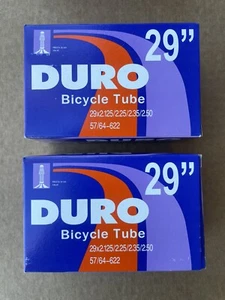 2 x Bicycle Inner Tubes 29 x 2.125 / 2.25 / 2.35 / 2.50 Presta 52mm Valve MTB - Picture 1 of 2
