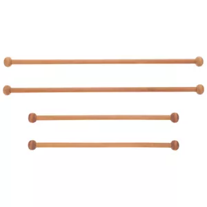 4 Pcs Tapestry Rods Long Hangers for Walls Flag Banner Hanging Stick Braided - Picture 1 of 12