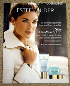 Estee Lauder Kosmetik Werbung Poster Hilary Rhoda - 22" x 28" GUC - Bild 1 von 1