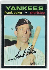 1971 Topps Baseball  Frank Baker RC New York Yankees #213