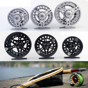 Fly Fishing Reel 1/2 3/4 5/6 7/8 Black Silver Aluminum Right or Left-Handed - Picture 1 of 12