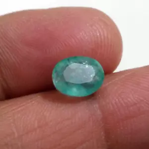 Fabulosa Esmeralda Colombiana 2.60 Crt Forma Ovalada Facetada AA+ Piedra Preciosa Suelta Verde - Imagen 1 de 8
