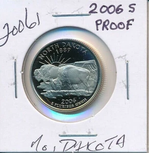 2006 S U.S. WASHINGTON - NORTH DAKOTA QUARTER PROOF BU BEAUTIFUL COIN L@@K! - Picture 1 of 2